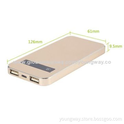 4000mAh High Capacity Power Bank, Dual USD Mobile Charger,Size: 126*61*9.5mmNew